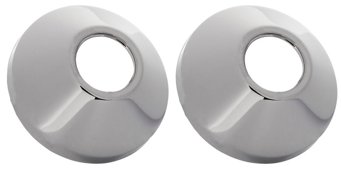 Täckbricka Krom t/excentrisk skruvkoppling 3/4" 2-pack